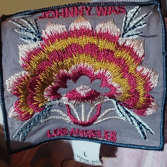 Johnny Was Rachel May Short Sleeve Swing Colorful Floral Polo Size Large New! - Picture 4 of 8